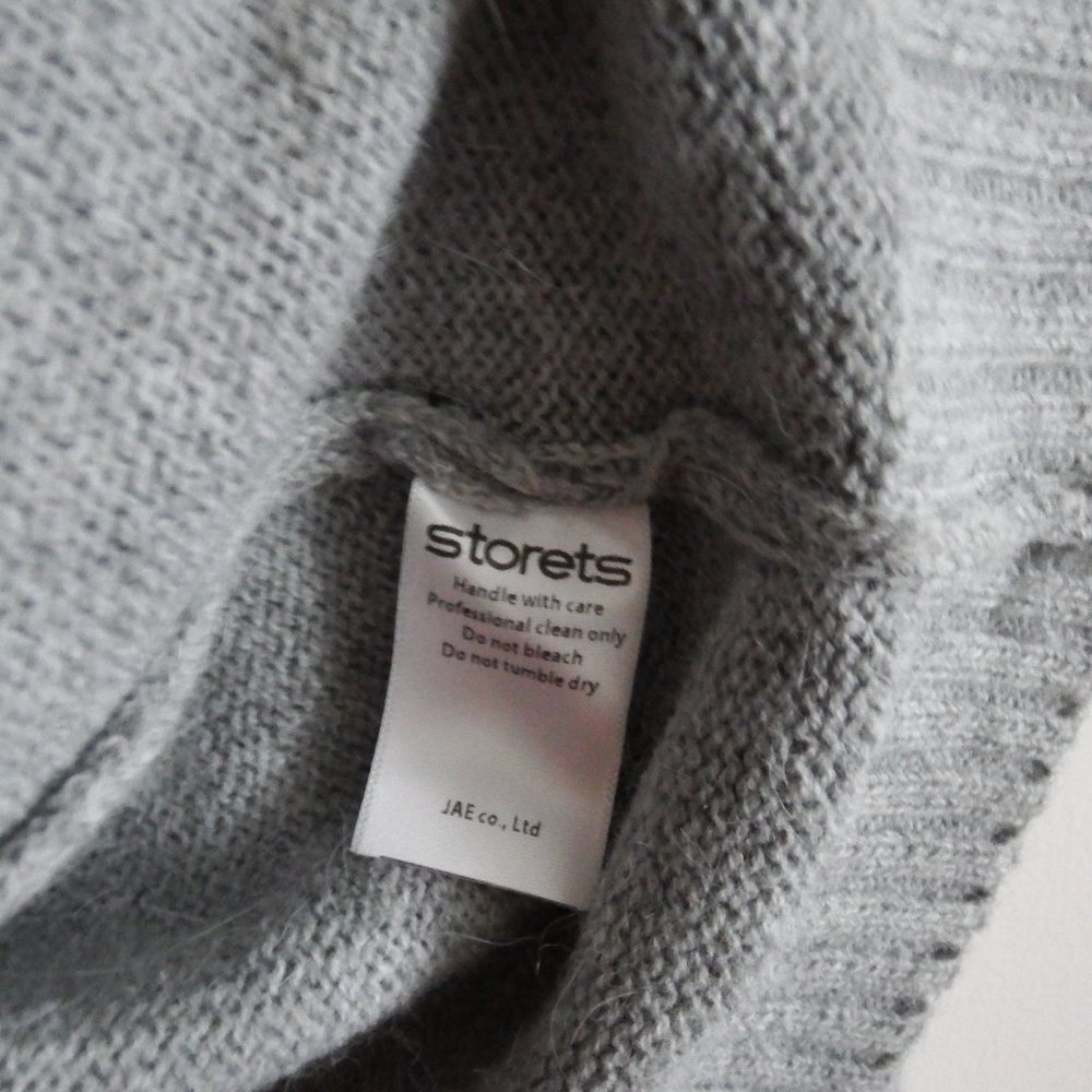 Storets Womens Gray Ruffled Sweater S - Picture 6 of 6